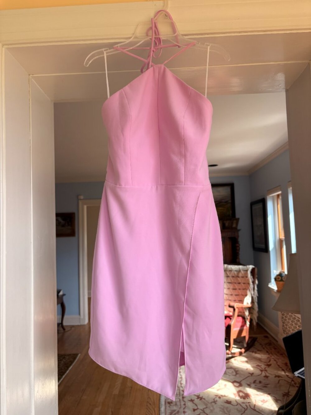 Amanda Uprichard Lilac Lavender Purple Halter Sexy Hoco Party Mini Dress